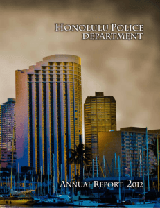 2012 Annual Report  - Honolulu Police Department
