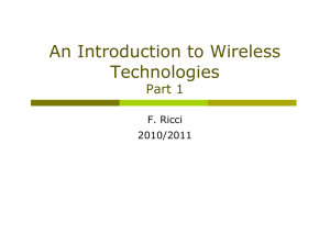 An Introduction to Wireless Technologies