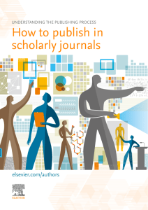 How to publish in scholarly journals