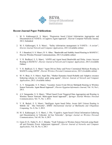 Recent Journal Paper Publications - REVA Institute of Technology