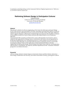 Rethinking Software Design in Participation Cultures