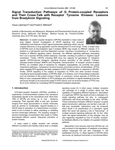 Signal Transduction Pathways of G Protein