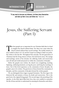 Jesus, the Suffering Servant (Part 1)