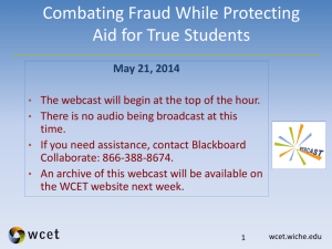 Combating Fraud While Protecting Aid for True Students