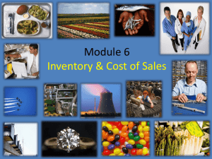 Module 6 Inventory and Cost of Sales