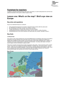 Factsheet for teachers Lesson one: What's on the map? Bird's eye