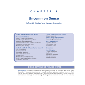 Uncommon Sense - Sage Publications