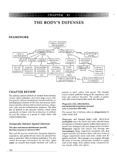 the body's defenses