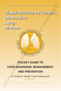 Pocket Guide To COPD - the Global initiative for chronic Obstructive