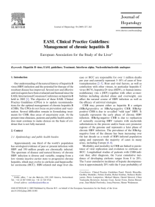 EASL Clinical Practice Guidelines: Management of chronic hepatitis B