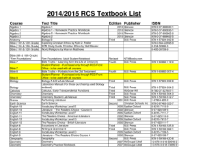 2014-Book-List-Grade.. - Richmond Christian School