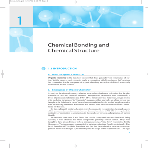 Chemical Bonding and Chemical Structure