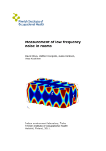 Measurement of low frequency noise in rooms