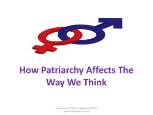 How Patriarchy Affects The Way We Think