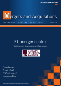 Mergers and Acquisitions - Berwin Leighton Paisner