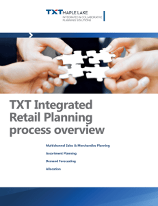 TXT Integrated Retail Planning process overview