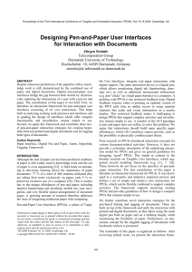 Designing Pen-and-Paper User Interfaces for Interaction with