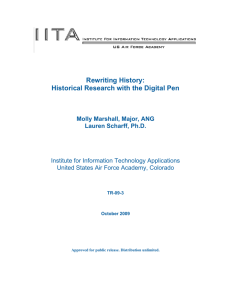 Rewriting History: Historical Research with the Digital Pen