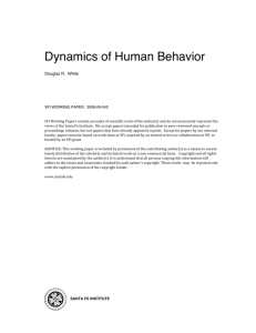 Dynamics of Human Behavior