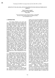 Impacts of the Low Level Jets on the precipitation in - mtc