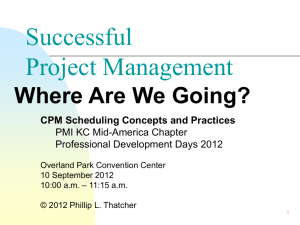 Project Management - Session #4 - PMI KC Mid