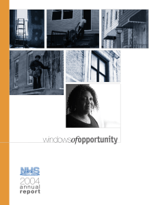 NHS Annual Report 2004 - Neighborhood Housing Services