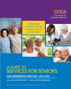 COGS Directory 2013-2014 - Coalition of Geriatric Services