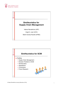 Simheuristics for Supply Chain Management