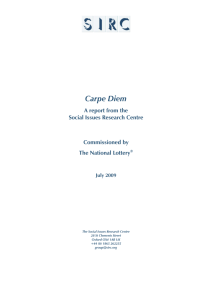 Carpe Diem - Social Issues Research Centre