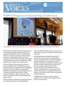 NAPCA Voices Winter 2014 - National Asian Pacific Center on Aging