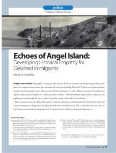 Echoes of Angel Island: Developing Historical Empathy for Detained