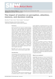 The impact of emotion on perception, attention, memory, and