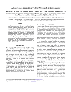 A Knowledge Acquisition Tool for Course of Action Analysis*