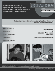 Courses of Action: A Qualitative Investigation into Urban Teacher