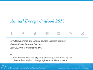 Annual Energy Outlook 2013 - EPRI | Energy & Environmental