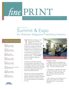 Summit & Expo - Minnesota Magazine & Publishing Association