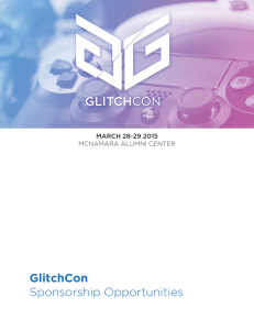 GlitchCon Sponsorship Opportunities