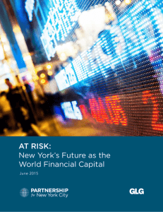 AT RISK: New York's Future as the World Financial Capital