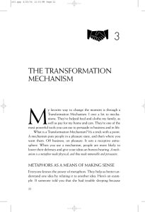 THE TRANSFORMATION MECHANISM