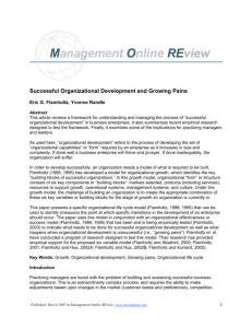 Successful Organizational Development and Growing Pains