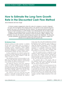 How to Estimate the Long-Term Growth Rate in the Discounted