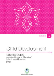 Child Development - Higher Education Commission