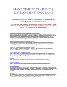 Management Training & Development Programs