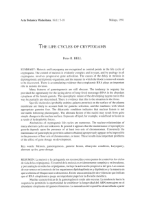 THE LIFE CYCLES OF CRYPTOGAMS