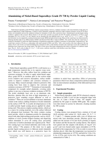 Aluminizing of Nickel-Based Superalloys Grade IN 738 by Powder