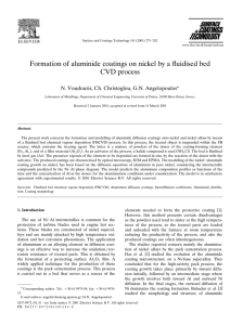 Formation of aluminide coatings on nickel by a fl+