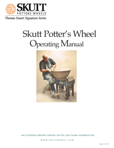 Skutt Potter's Wheel Manual