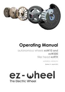 User Manual ezW10 and ezW300 with ezRTH-W