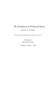 The Paradoxes of Political Liberty