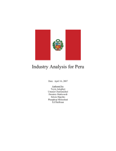 Industry Analysis for Peru